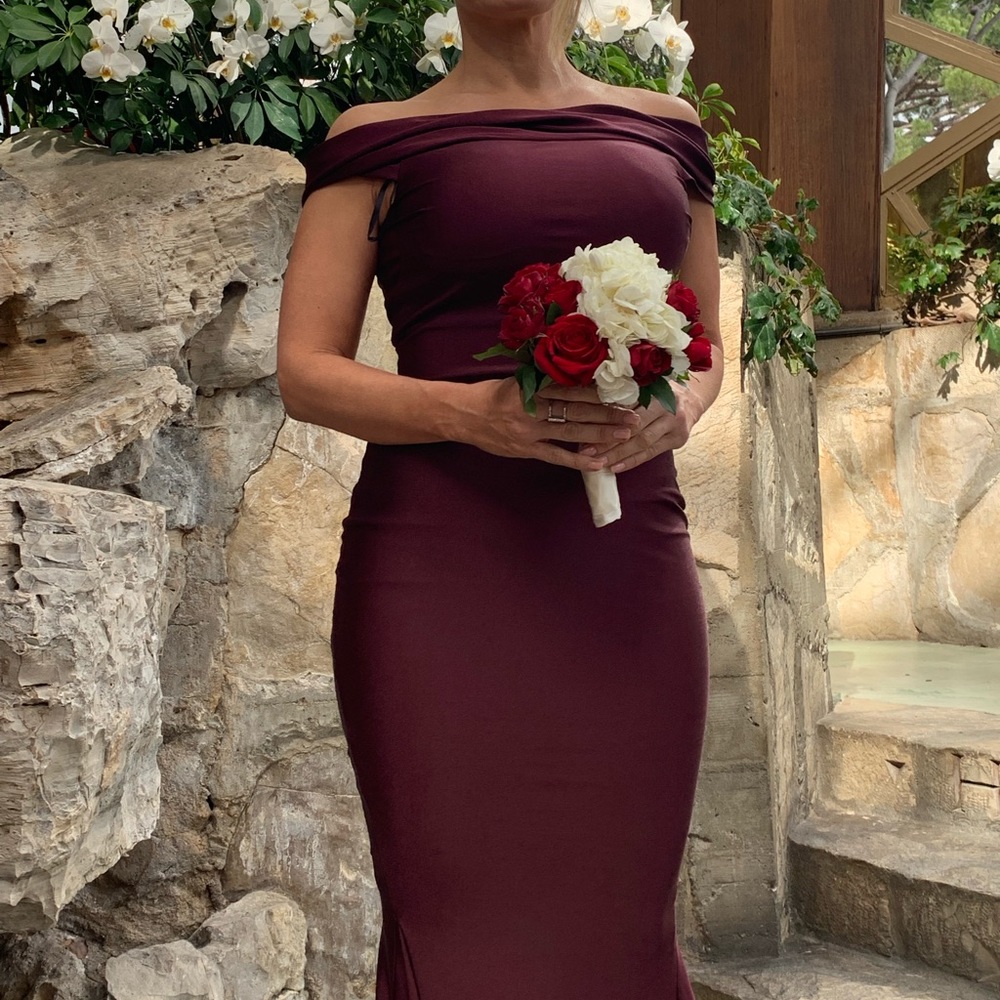 BRIDESMAID/pageant/birthday gown with train - Picture 6 of 7